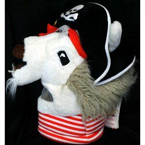 Jolly Llama Pirate Mascot Goat Big Head Plush Mask Halloween Costume Cosplay